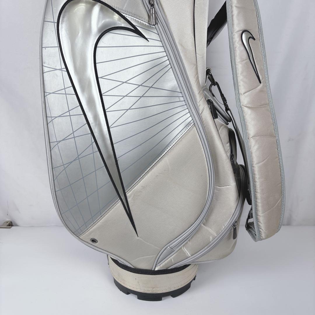 ナイキゴルフ NIKE GOLF キャディバッグ ゴルフバッグ 6分割 シルバー