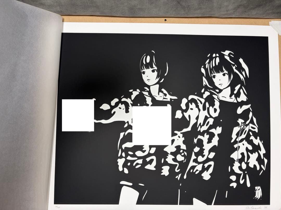 山口真人　最新作　シルクスクリーン　版画　GAME FICTION kyne