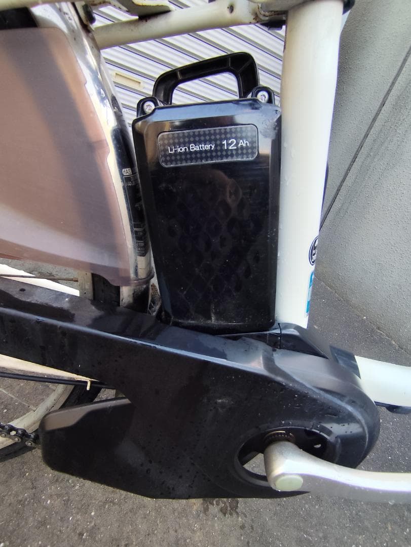 パナソニック ホワイト 前後バスケット　12Ah　電動アシスト自転車