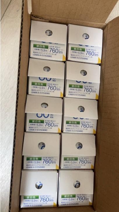お得！LDA6N-H-E17/S/60W2 LED電球 東芝 10個セット