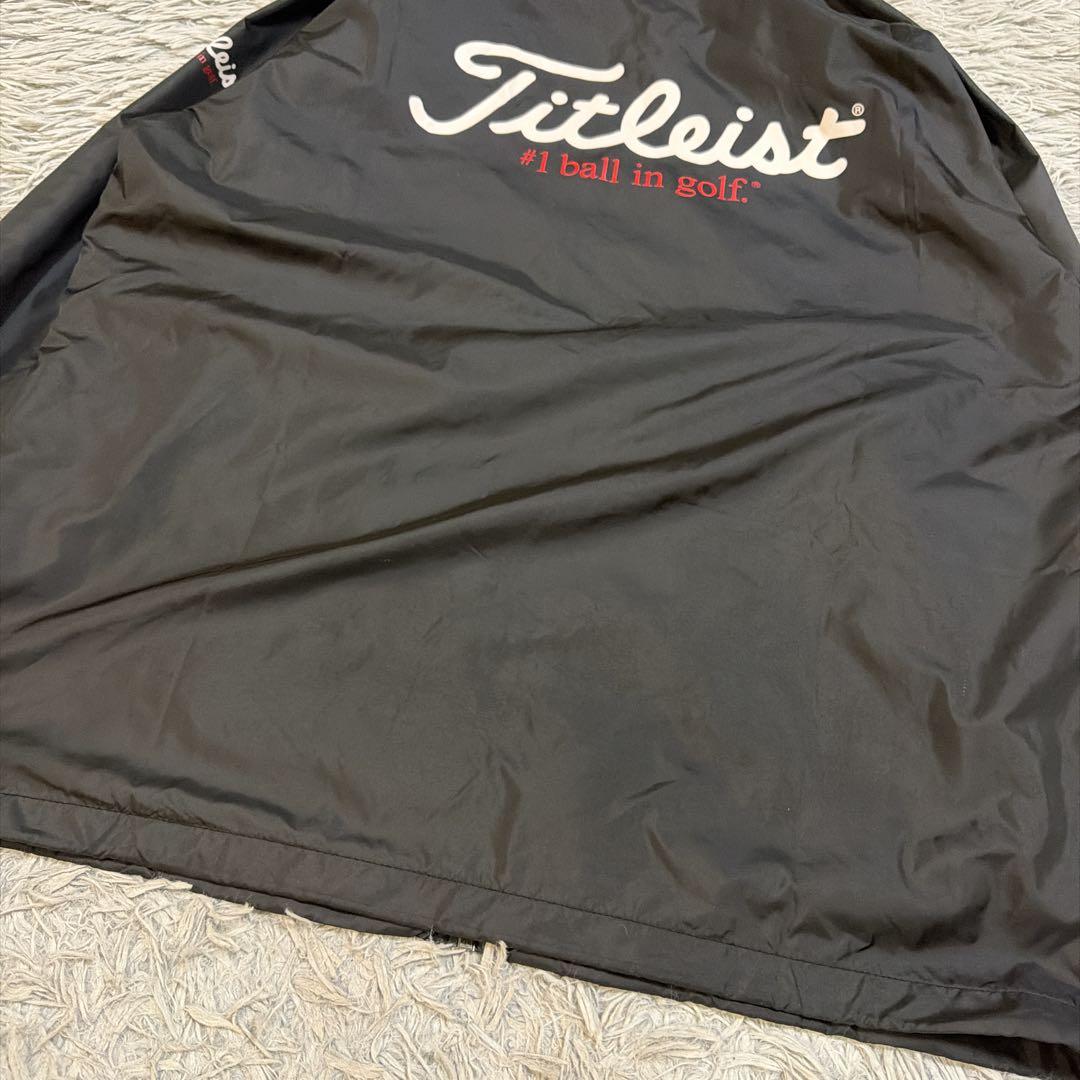 【美品】タイトリスト Titleist ゴルフウェア ナイロンジャケット 黒 M