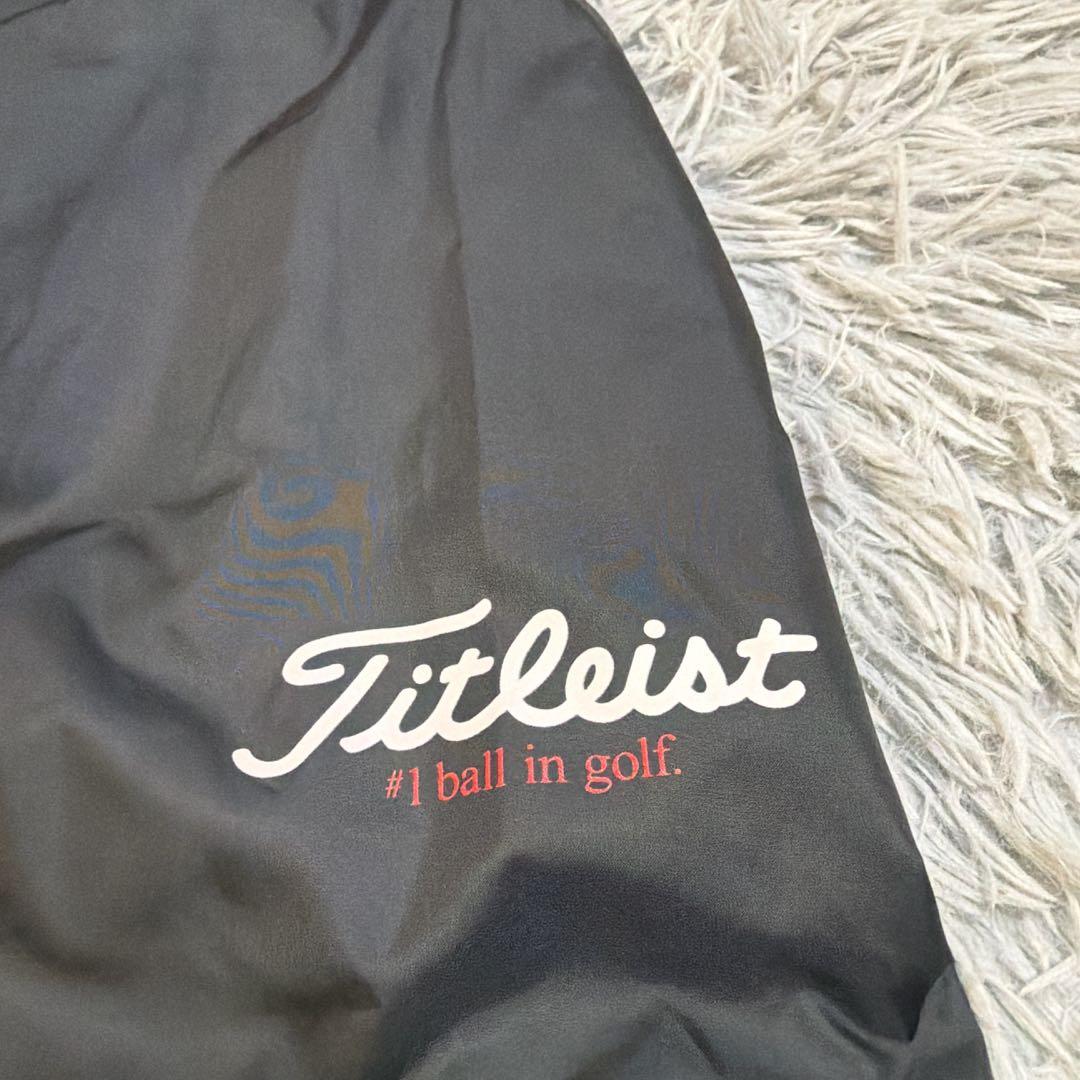 【美品】タイトリスト Titleist ゴルフウェア ナイロンジャケット 黒 M