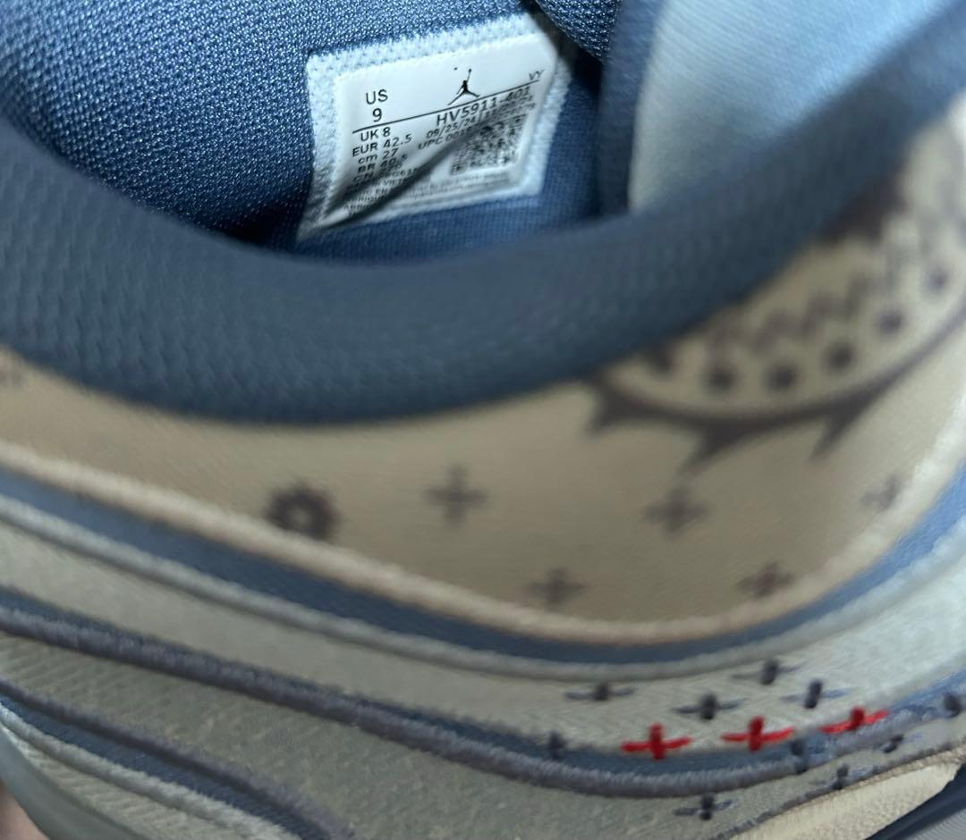 ナイキ　NIKE JORDAN TATUM 3 PF BLUE DENIM 27