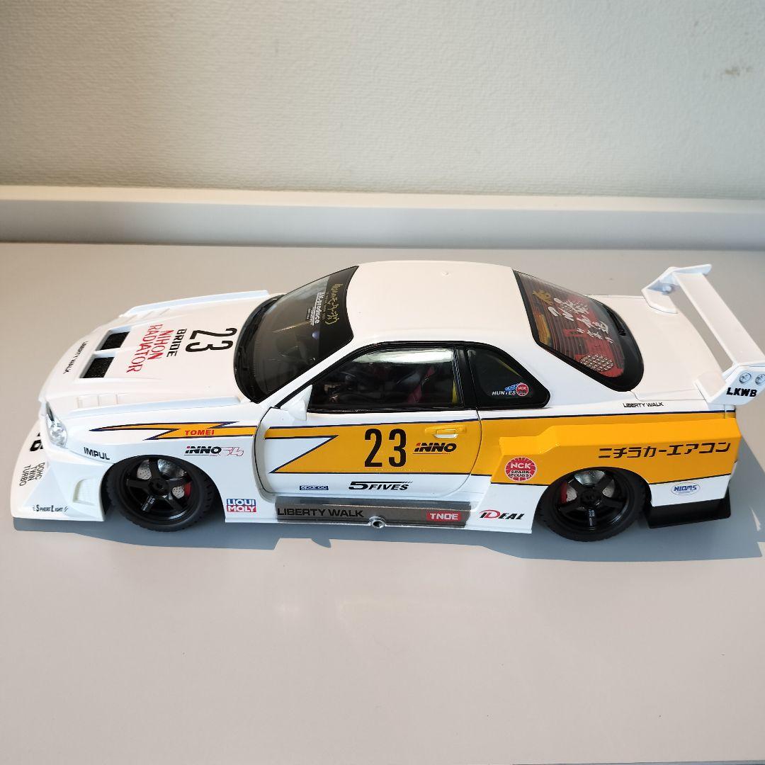 1/18 リバティーウォーク スカイライン GTR R34 ダイキャストミニカー