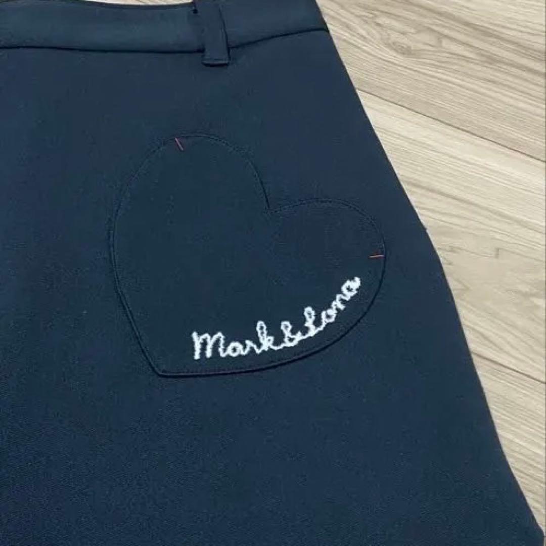 Mark&Lona ブラックスカート ハートポケット