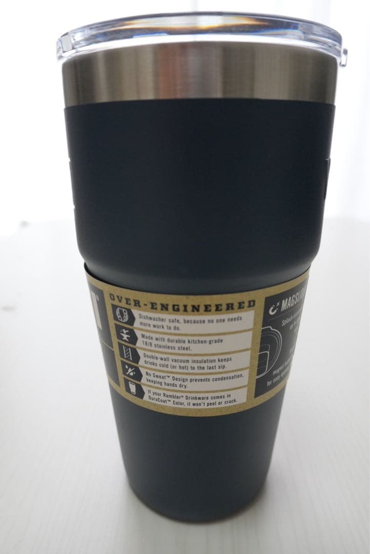 イエティ ランブラー 16oz 蓋付き　ネイビー