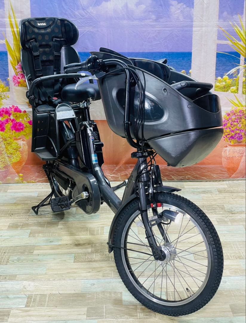 超人気！BIKKE ビッケ13AH！⭐️ブリヂストン子供乗せ電動自転車Y3438