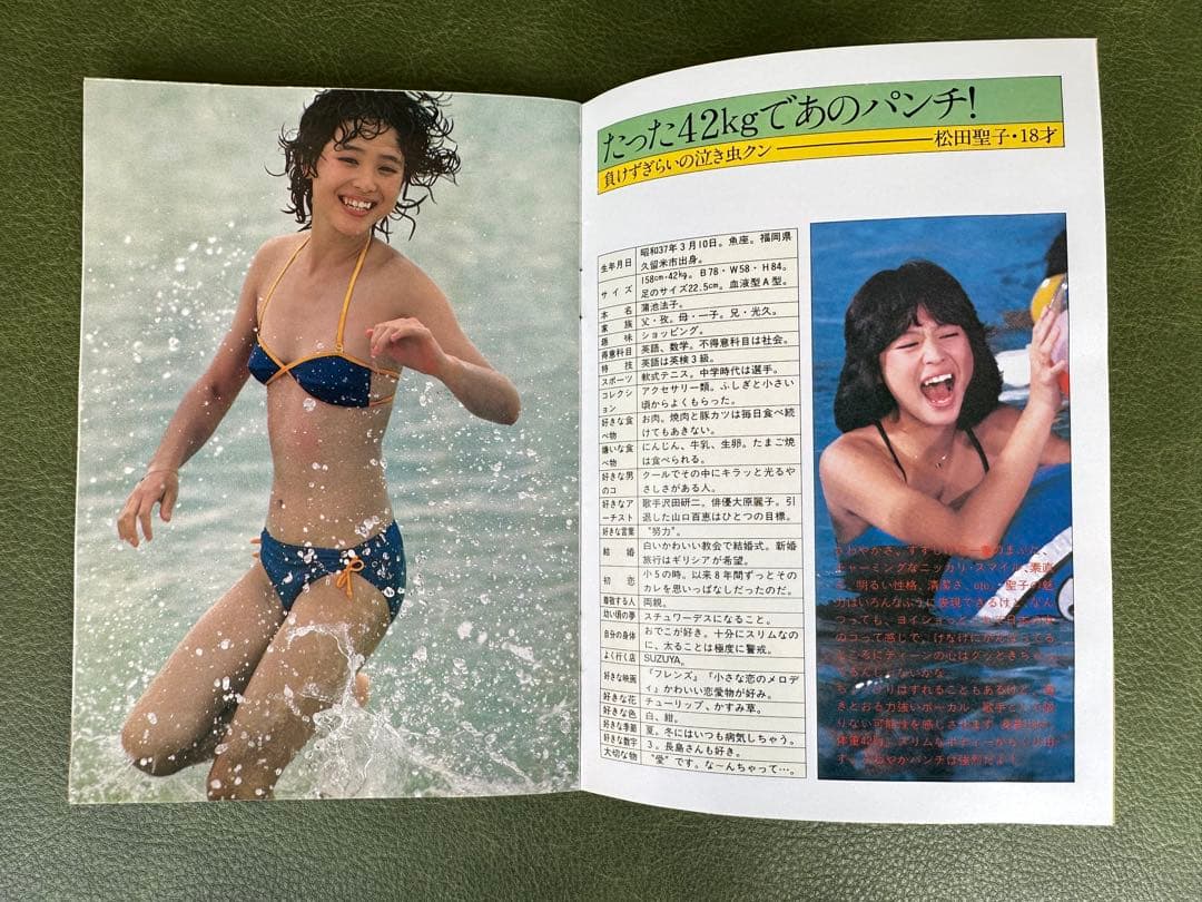 昭和アイドル　松田聖子　河合奈保子　三浦順子のブックなど　昭和レトロ　激レア
