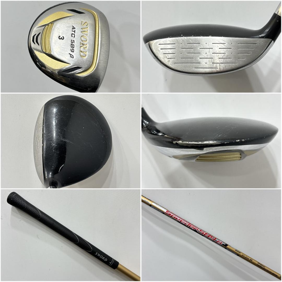 メンズ右利き初心者用　カタナ　SWORD　ゴルフクラブセット　W-2710
