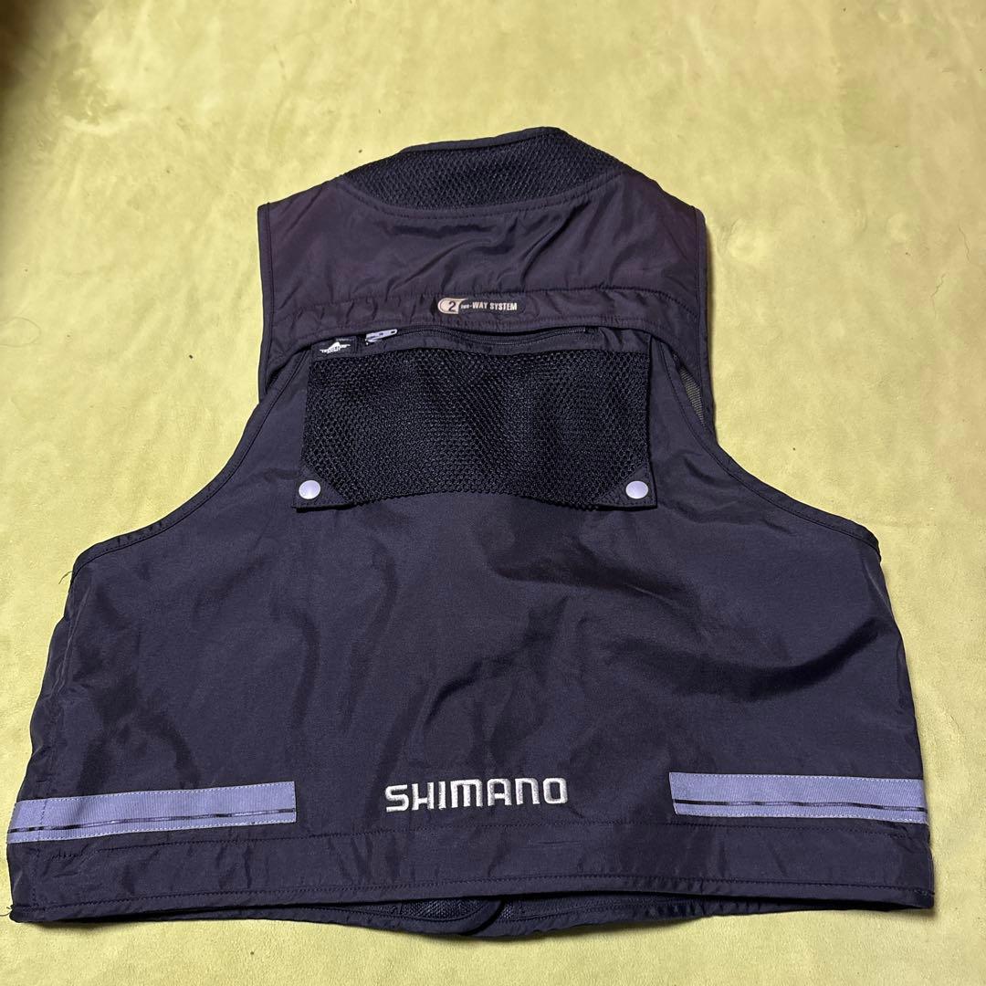 SHIMANO ブラック 鮎 ベスト