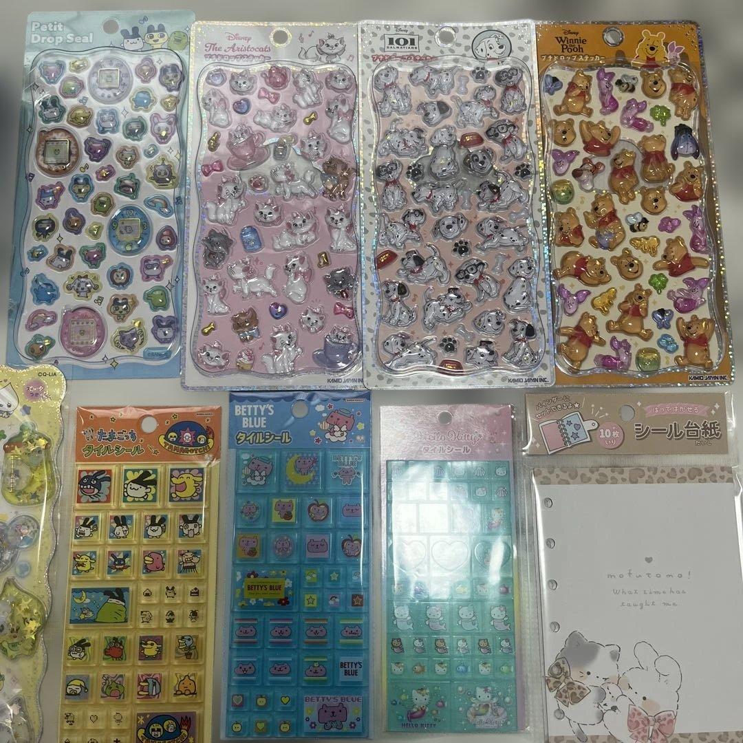 シール帳 色々セット プチドロ(マリー、たまごっち、ディズニー)