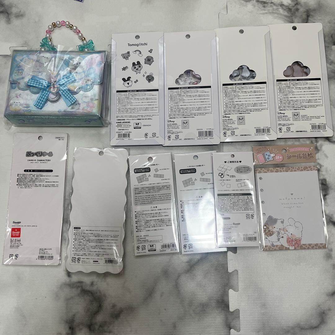 シール帳 色々セット プチドロ(マリー、たまごっち、ディズニー)