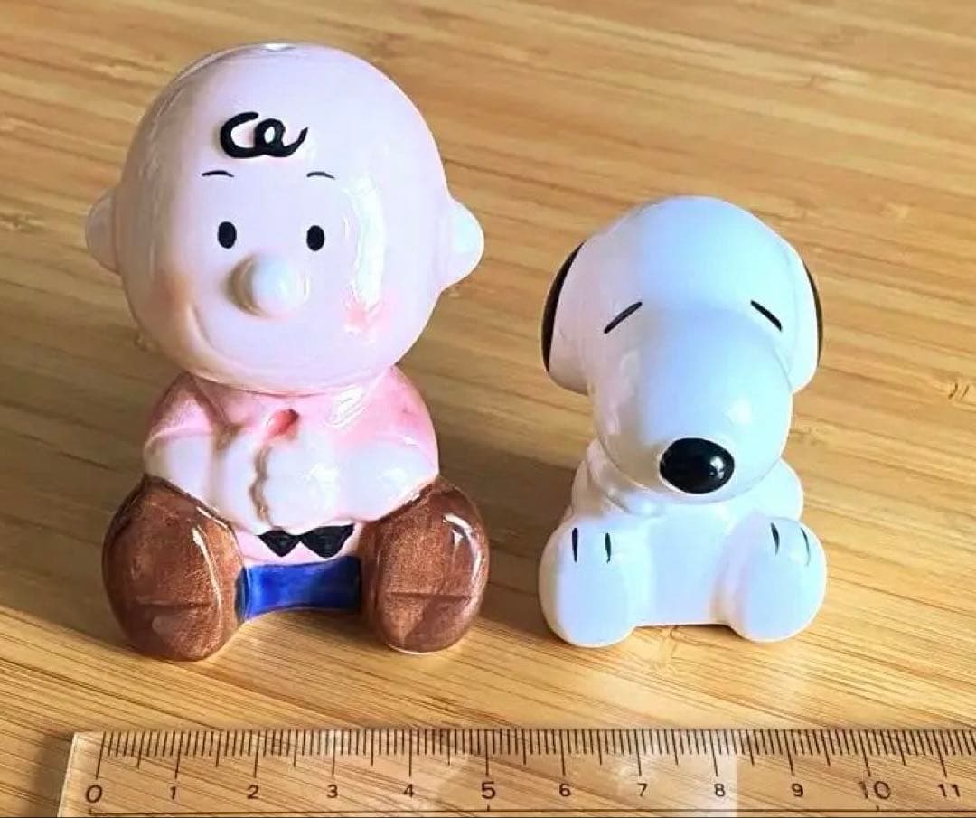 SNOOPY PEANUTS OLD JAPAN スヌーピー 陶器 日本 置き物
