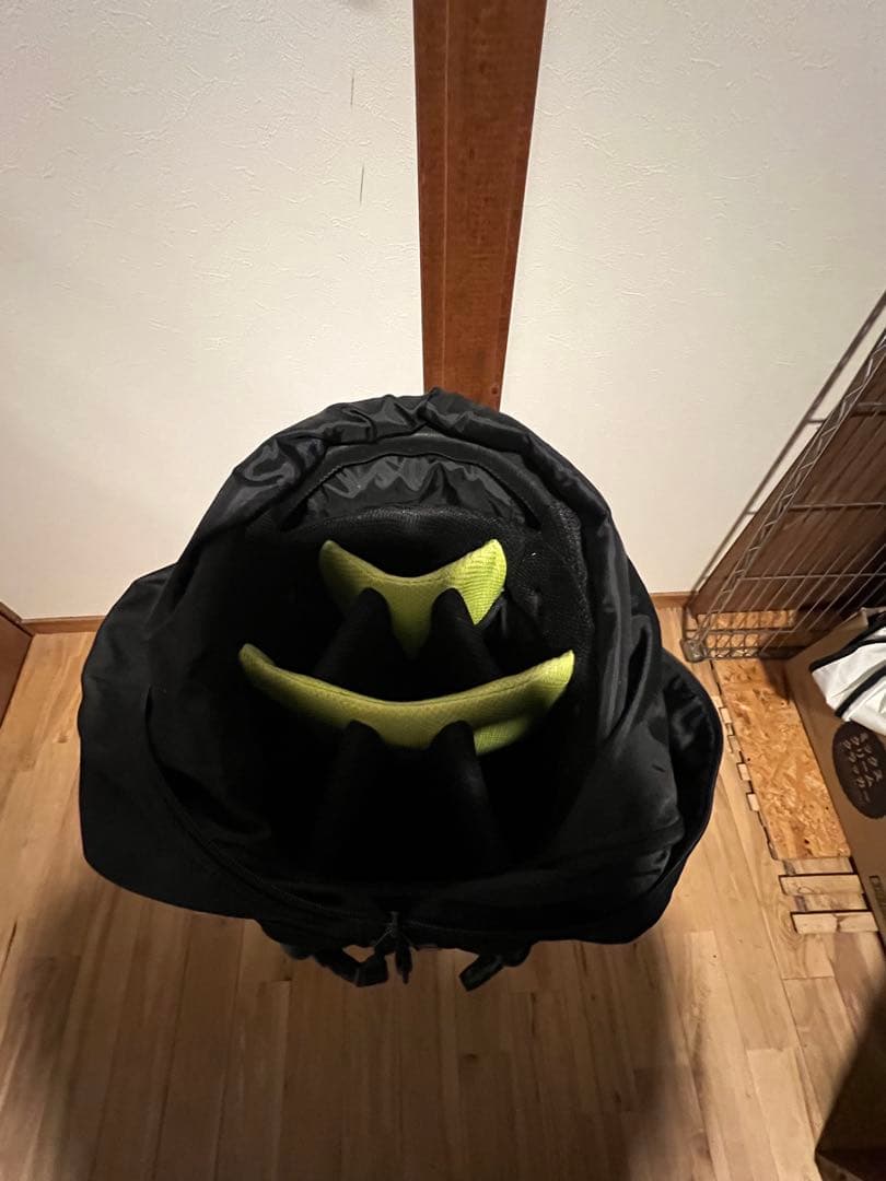 adidas ゴルフキャディバッグ 黒/黄緑　美品