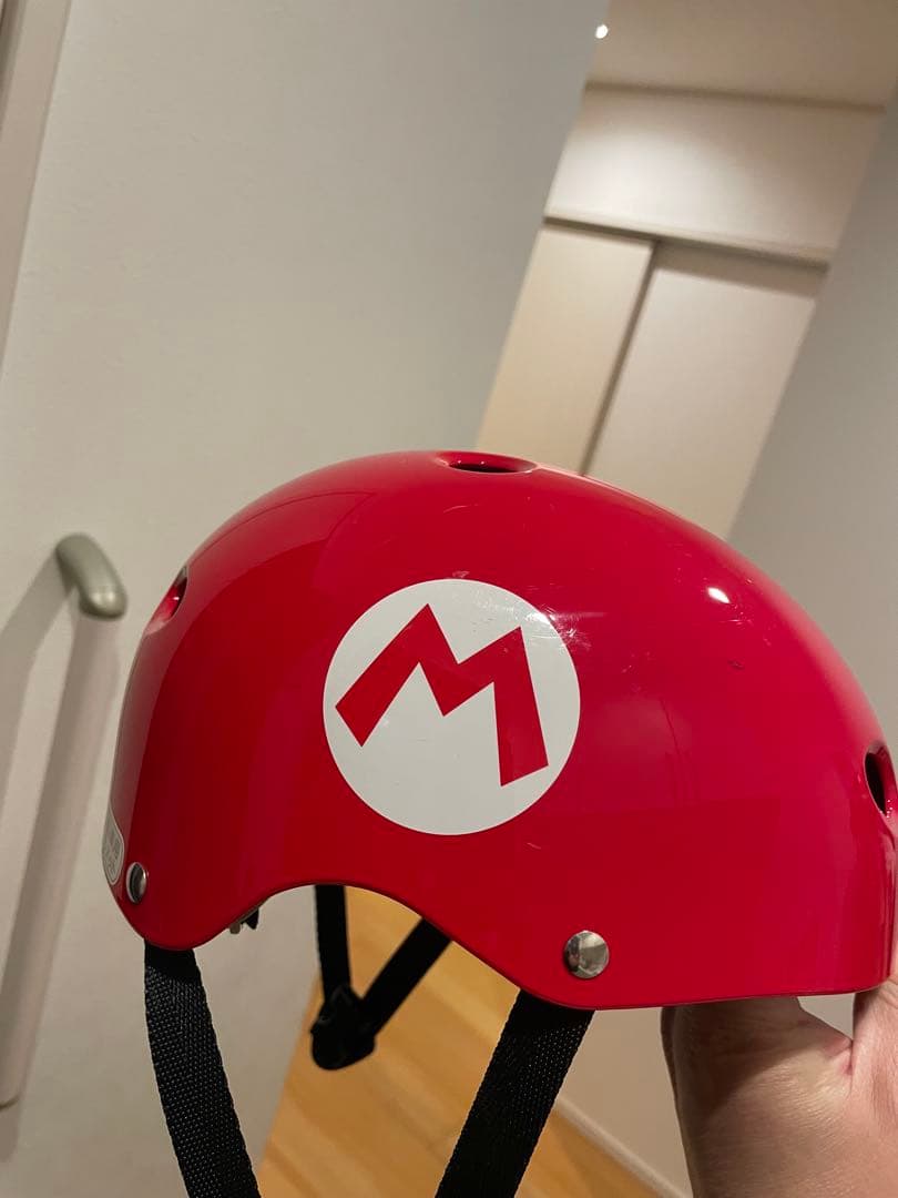 子供用自転車 マリオデザイン ヘルメット付き