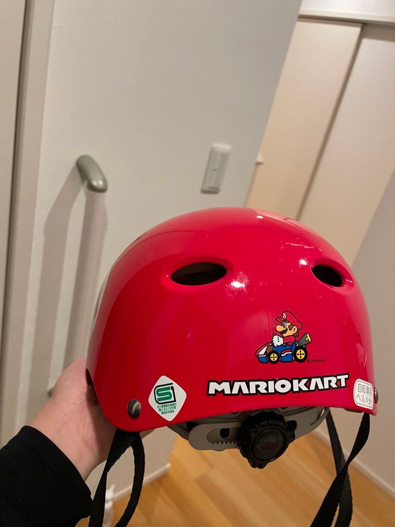 子供用自転車 マリオデザイン ヘルメット付き
