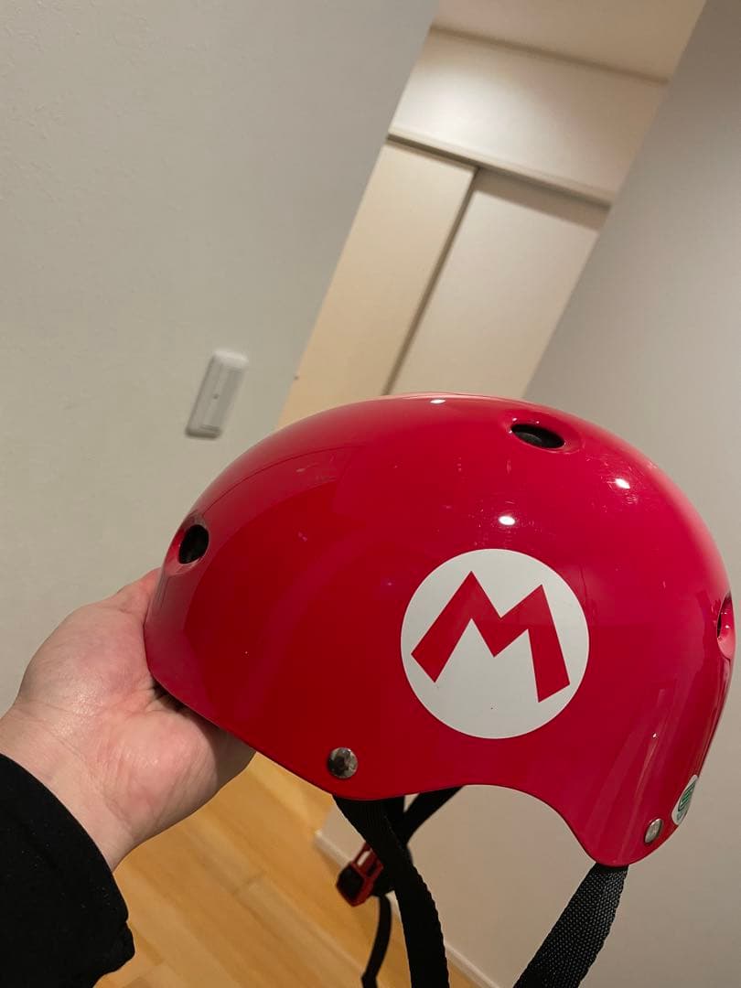 子供用自転車 マリオデザイン ヘルメット付き