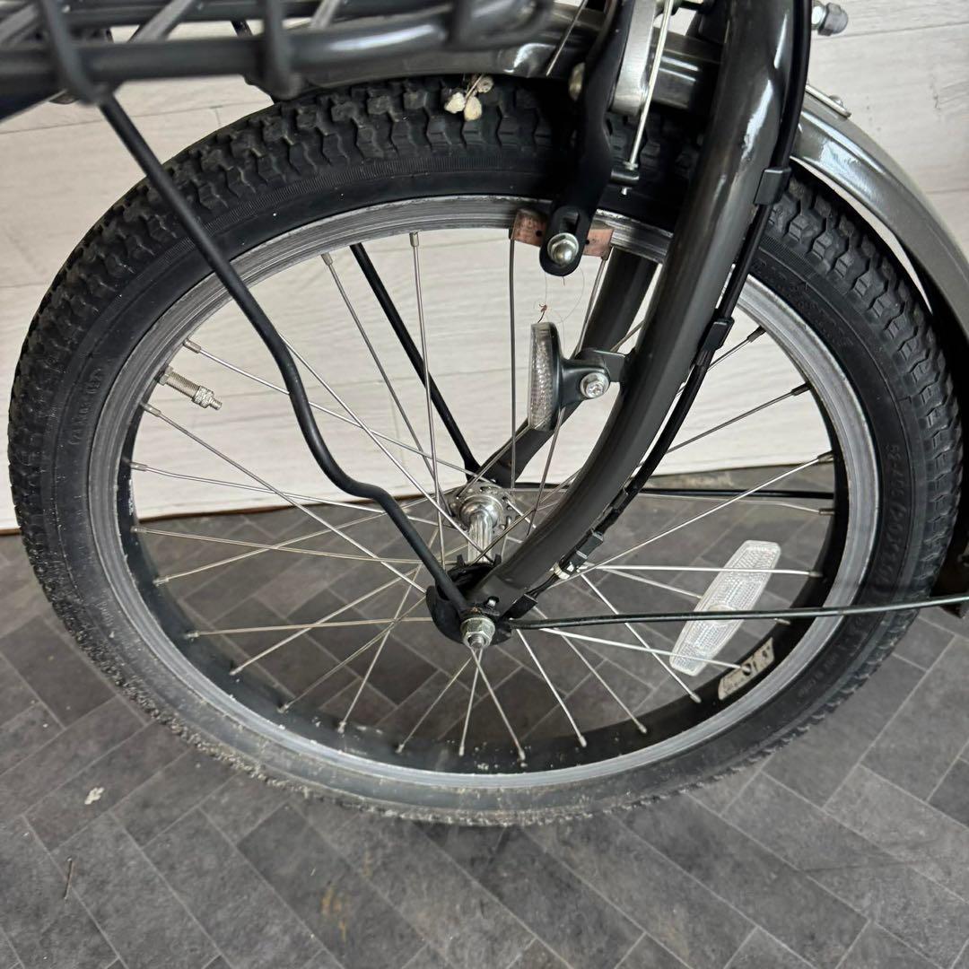 電動アシスト自転車 ブラック 前バスケット付き