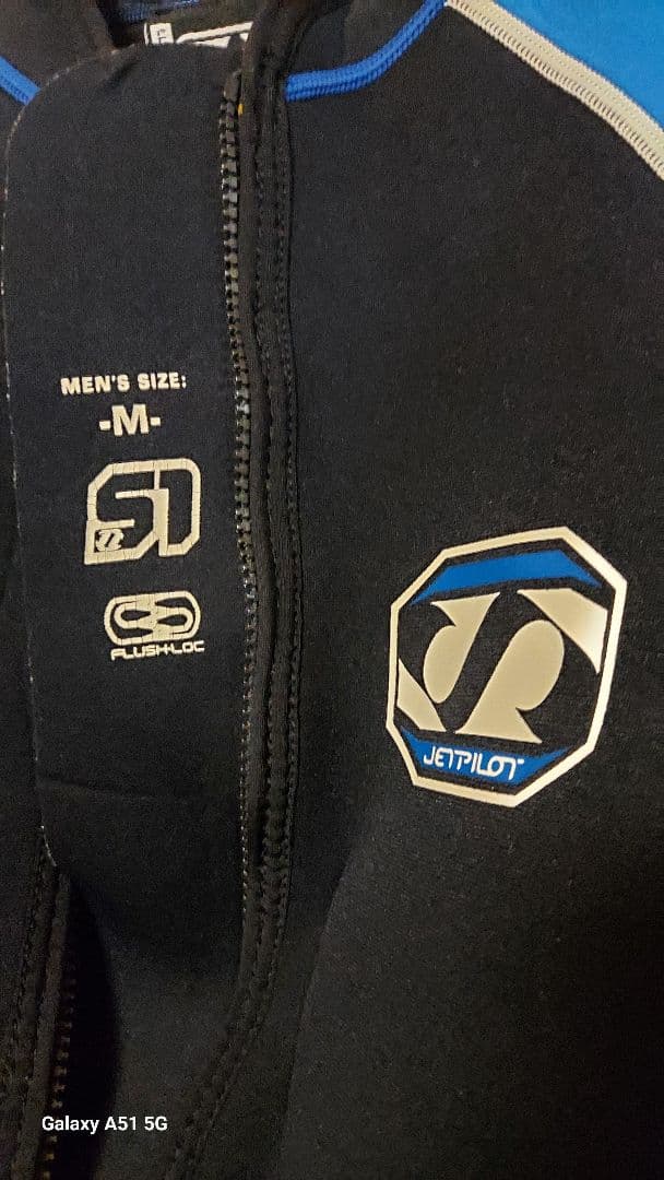 【美品】JETPILOT ウェットスーツ 青 Mサイズ ジェットスキー マリン