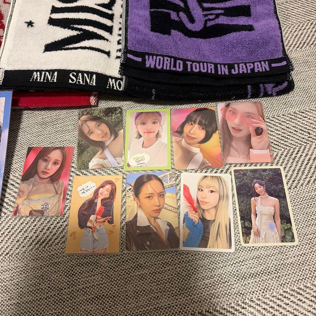 TWICE タオル 4枚セット フォトカード 12枚