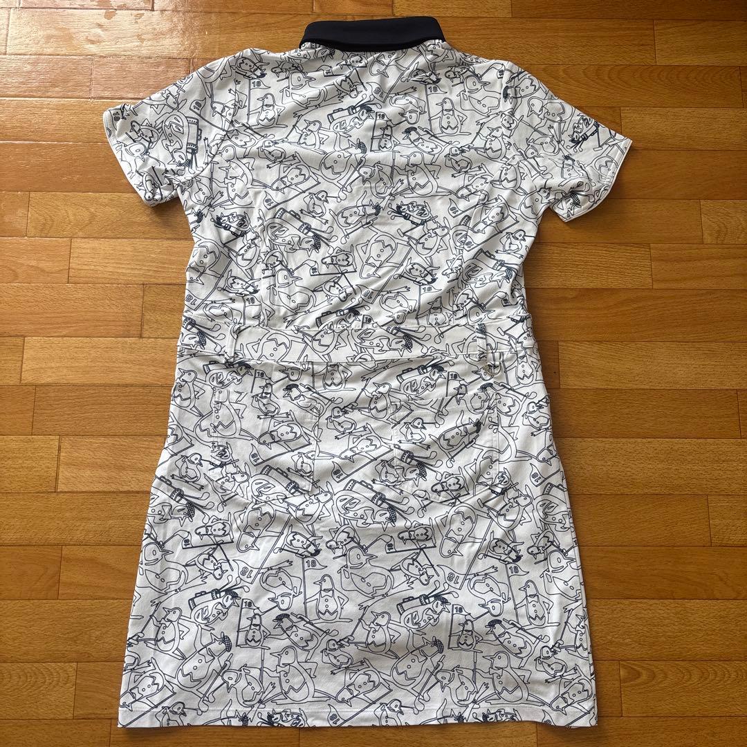Munsingwear マンシングウェア パネルプリント半袖ワンピース ゴルフ