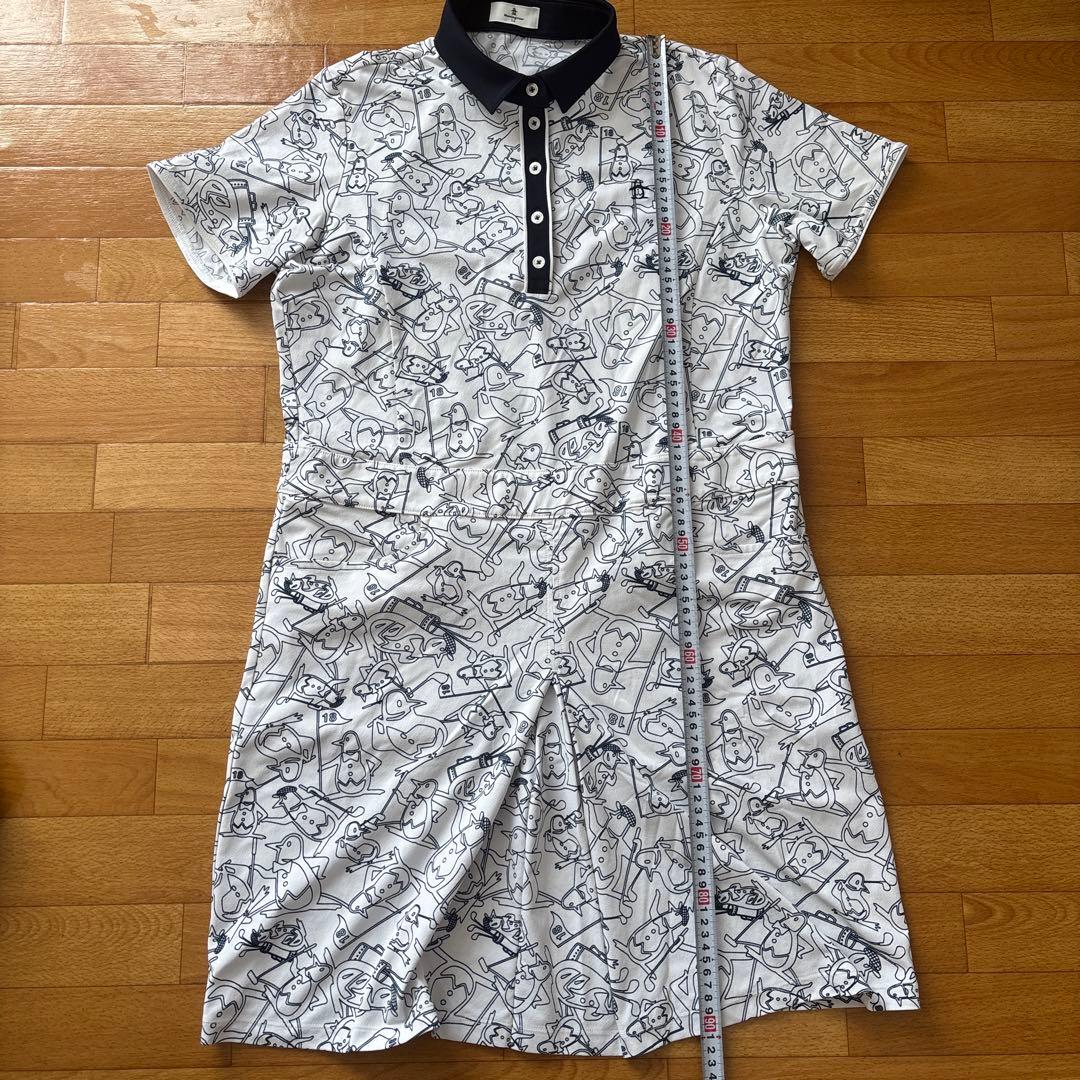 Munsingwear マンシングウェア パネルプリント半袖ワンピース ゴルフ