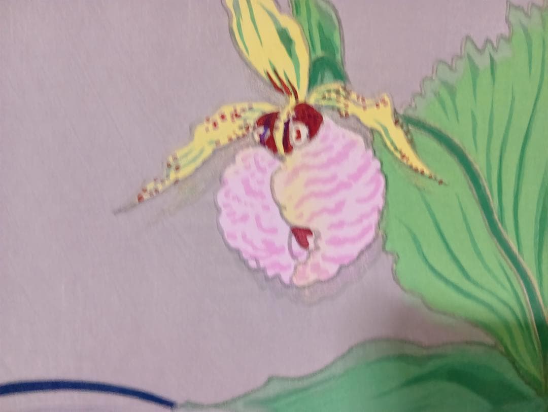 くまがい草 木版画 徳力富吉郎作