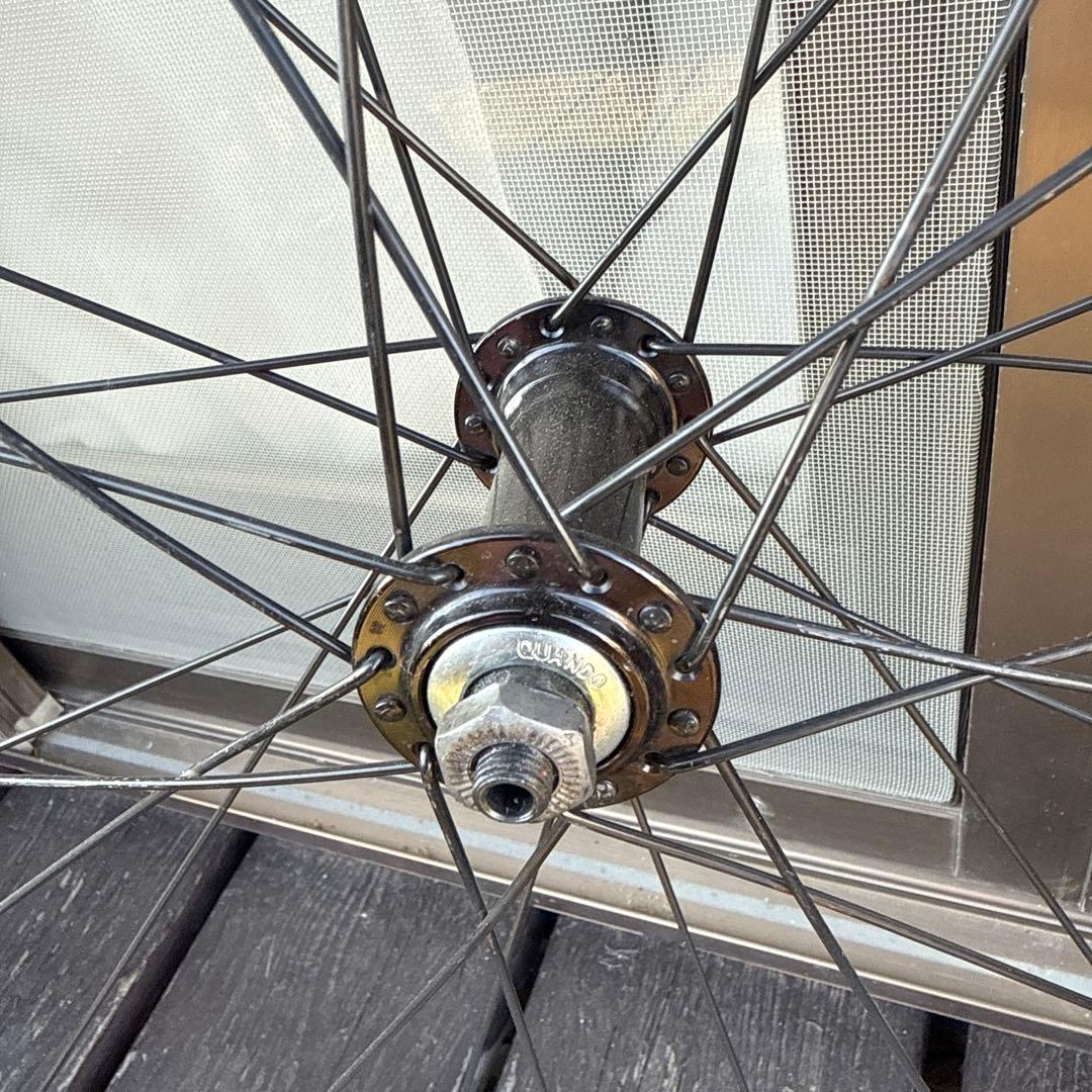 マウンテンバイク クアンド 700cクリンチャー 前後 ホイールセット アルミ