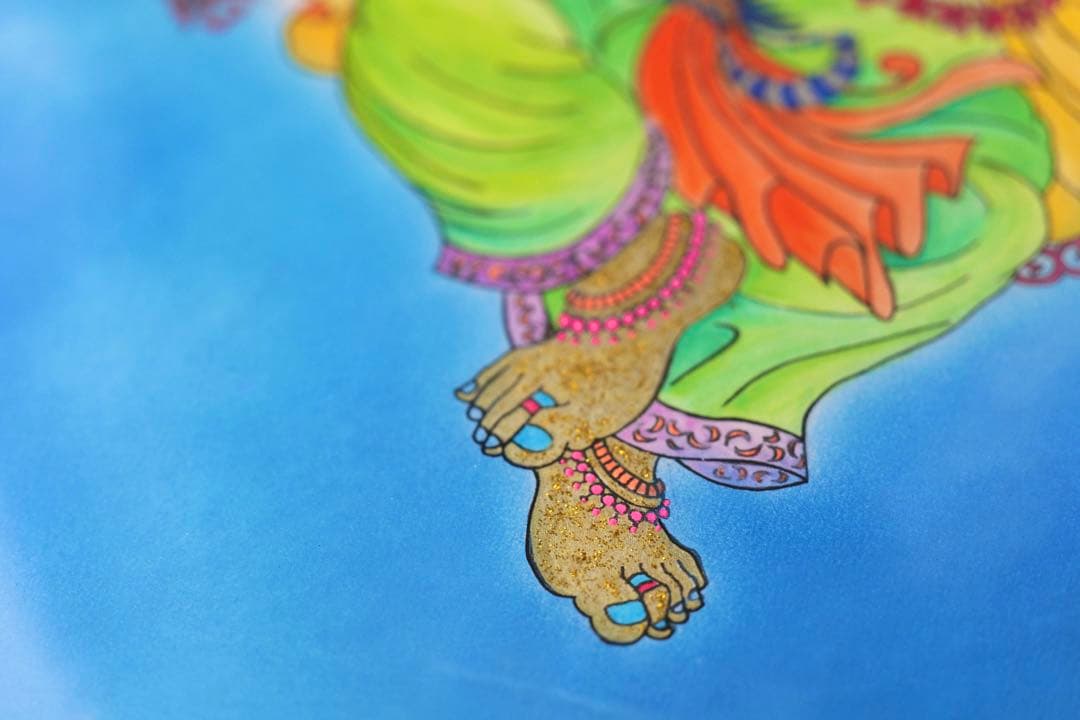 【風水画】踊るガネーシャ