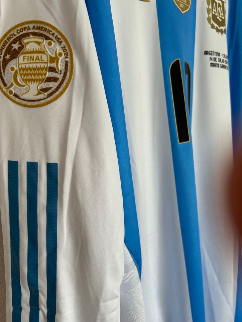 アルゼンチン代表　メッシ　ホーム　長袖　コパアメリカ決勝　新品未使用タグ付2XL