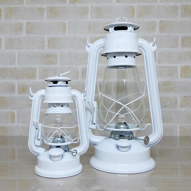 替芯4本付 White 8 & 12\" ハリケーンランタン ホワイト 白 新品