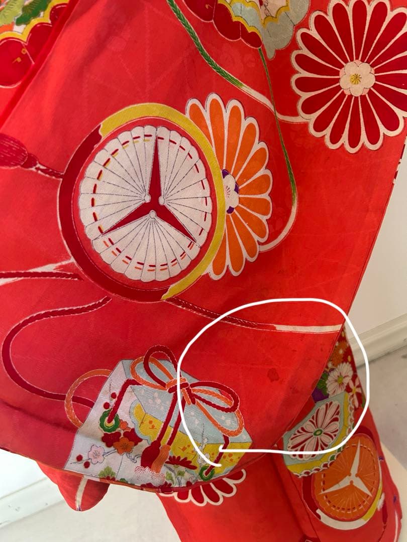 5歳　6歳　7歳　七五三　 アンティーク正絹着物、帯、帯揚げ、帯締め、しごき