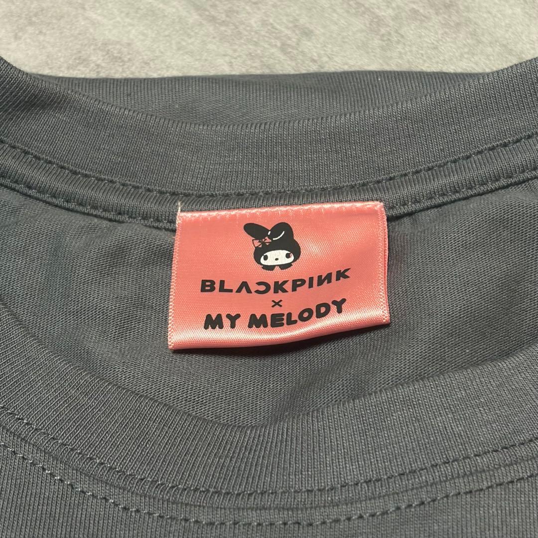 BLACKPINK マイメロディ 長袖 レイヤード Tシャツ グレー