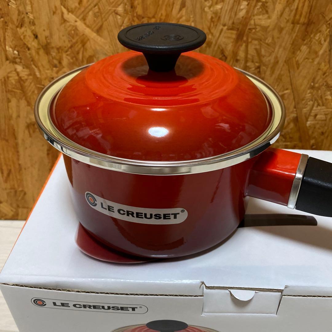 LE CREUSET 片手鍋 14cm レッド　ソースパン　新品未使用品☆