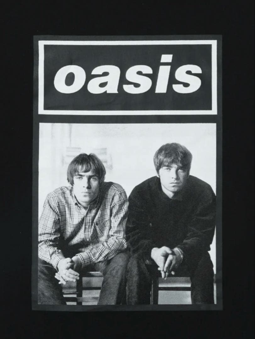 oasis ライブツアーTシャツ 黒　Lサイズ
