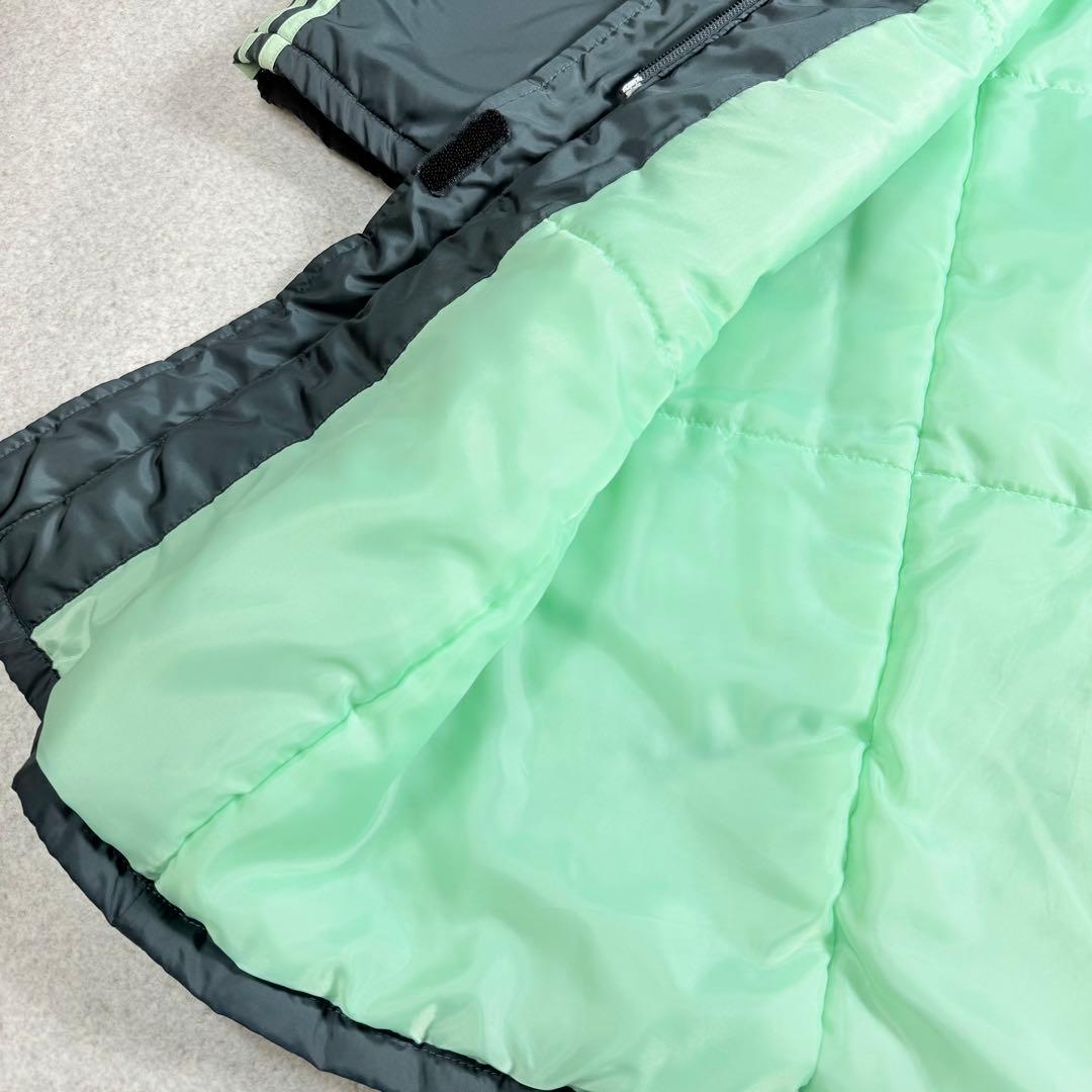極美品　adidas アディダス　洗える　中綿ベンチコート　Lサイズ　グレー