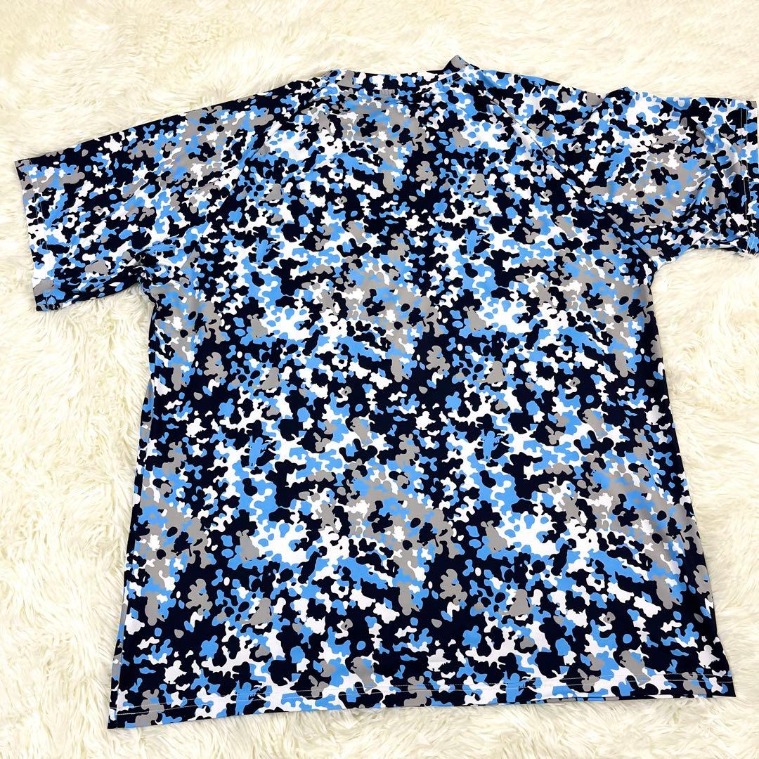 【美品】東京ヤクルトスワローズ 2024年　迷彩柄 XL プロコレ　ブルー