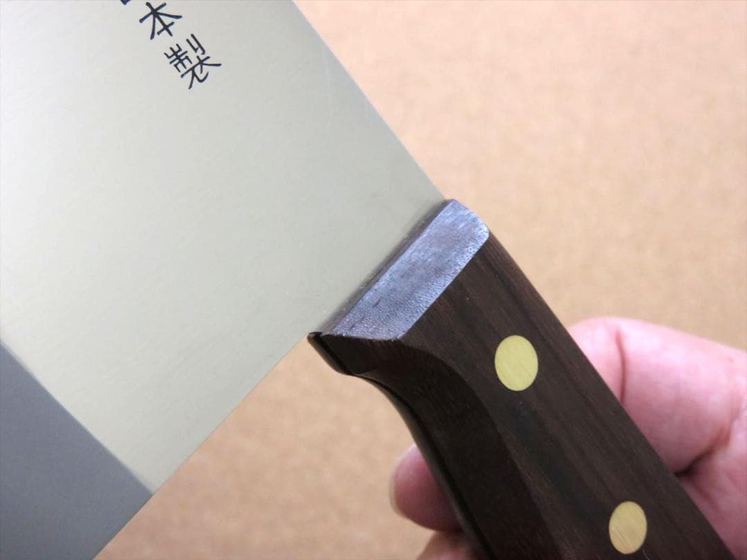 関の刃物 中華包丁 175mm 正広作 角小型 薄口 肉 魚 野菜切 中華料理