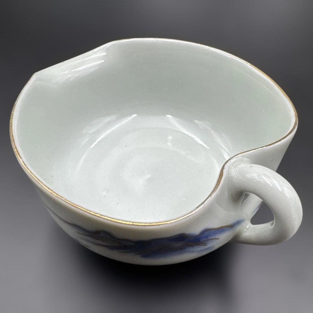★ 完品！ 戦前 九谷焼 茶器揃い 染付 共箱 ★