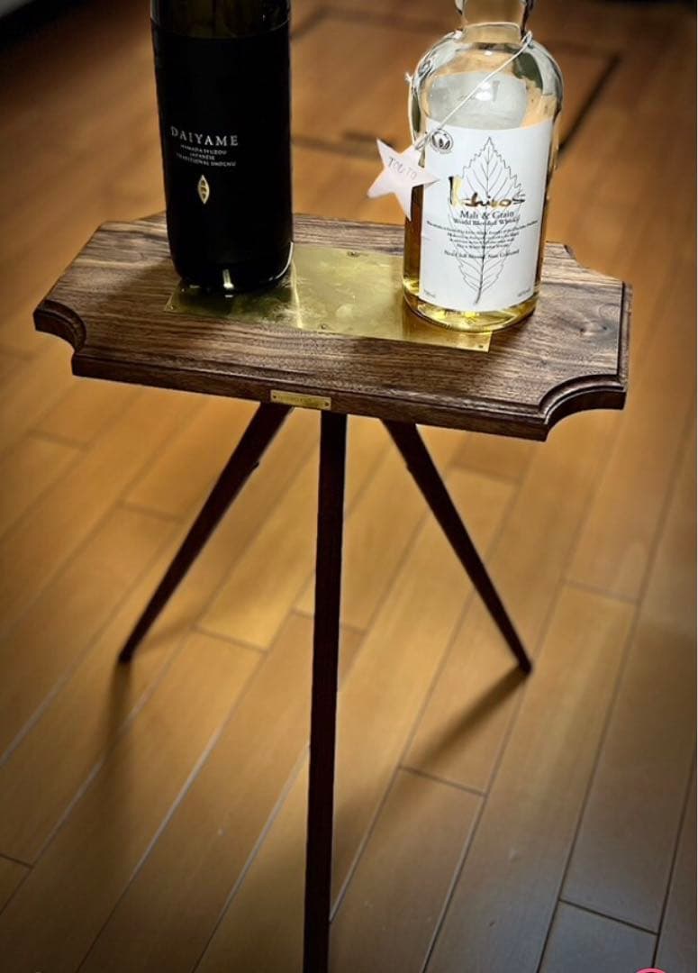 サイドテーブル用木製三脚　 1から制作の為購入前にコメントして下さい。
