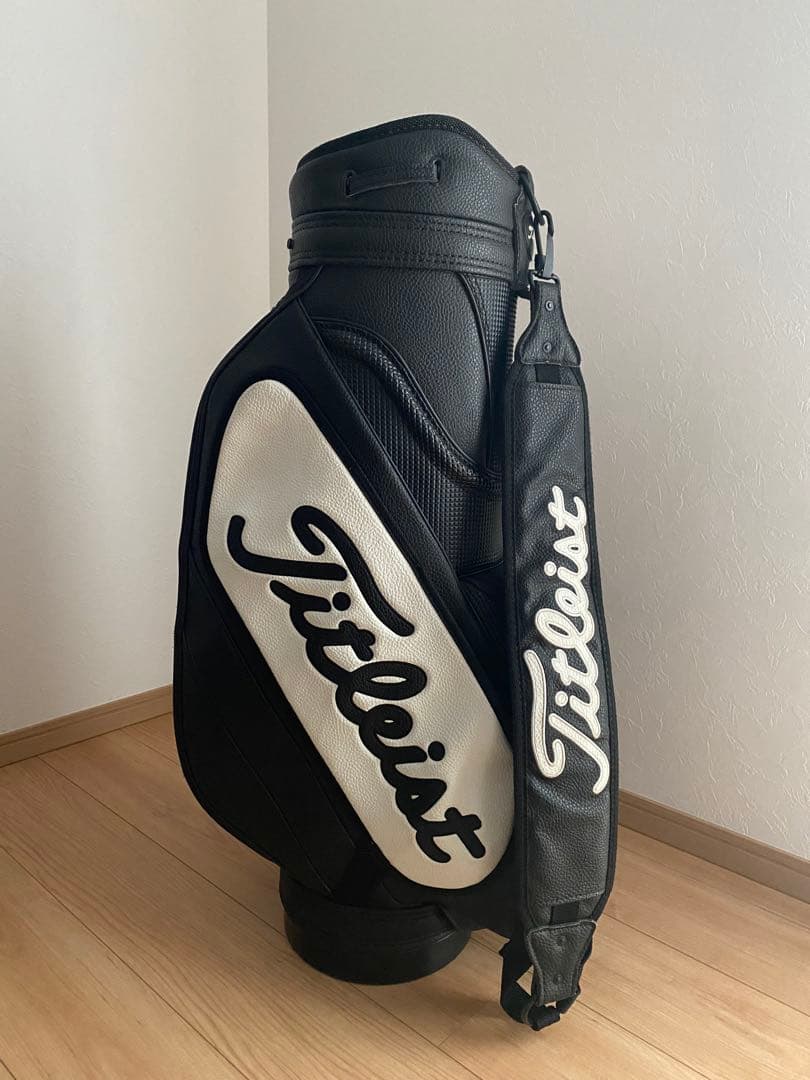 【美品】Titleist タイトリスト キャディバッグ 黒/白