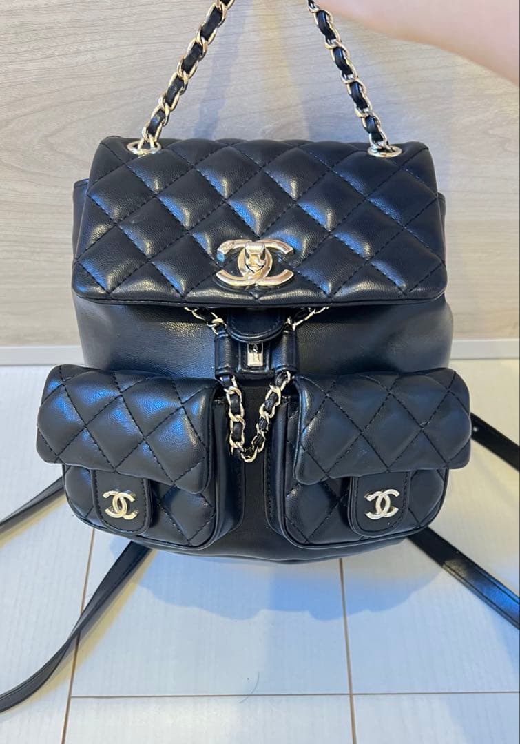 ◇即日発送◇ CHANELラムスキン マトラッセスモールバックパック ノベルティ