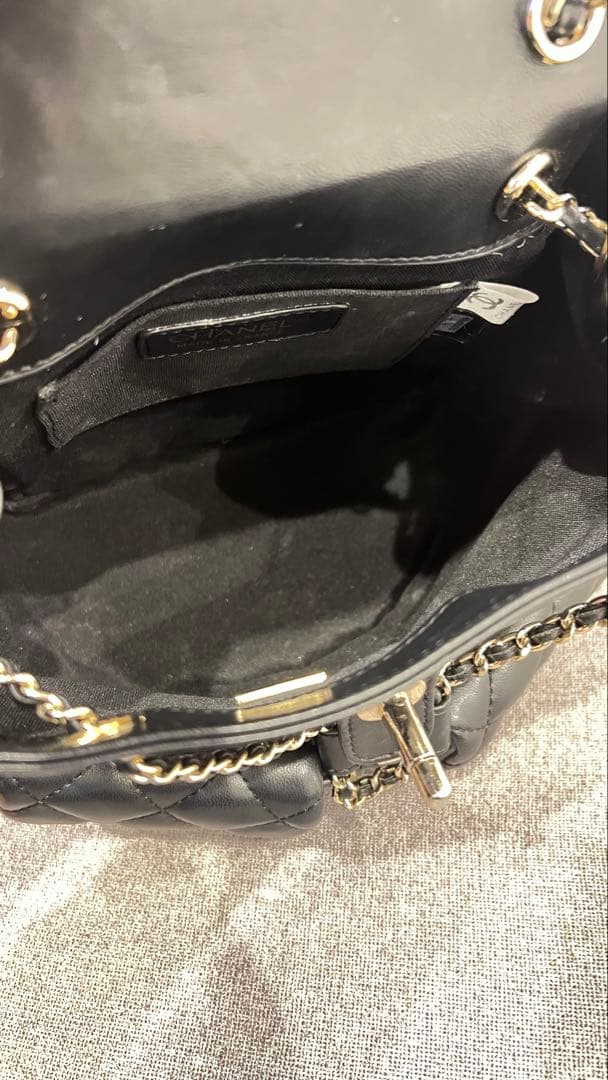 ◇即日発送◇ CHANELラムスキン マトラッセスモールバックパック ノベルティ