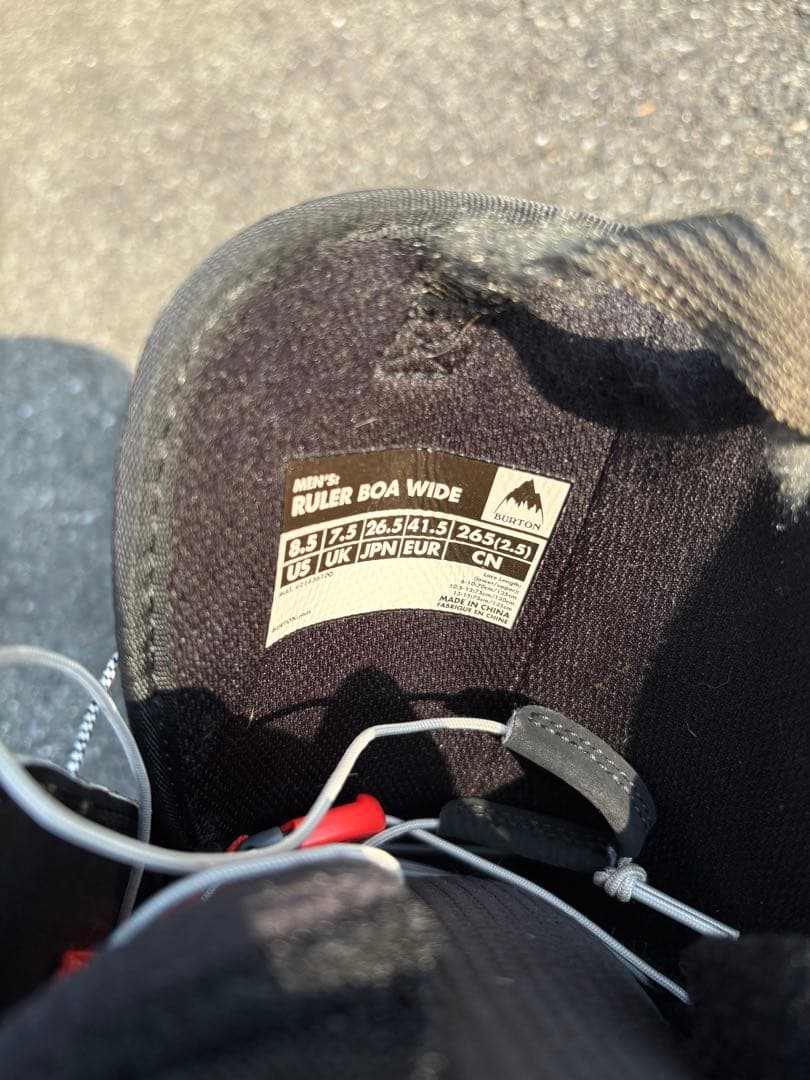 BURTON ボア WIDE RULER ルーラー　US8.5 26.5cm