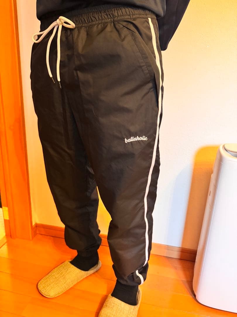 ballaholic サイドライン パンツ ブラック