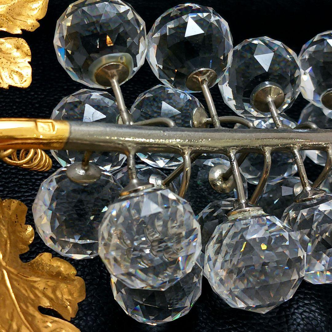 Y2435-3 SWAROVSKI スワロフスキー 葡萄 一房 大き目 オブジェ