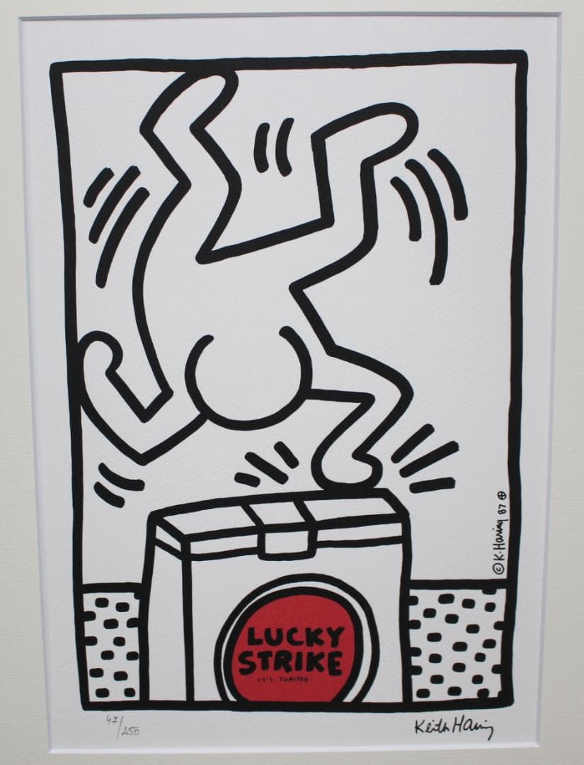 キース・ヘリング【Lucky Strike】エスタンプリトグラフ 47/250