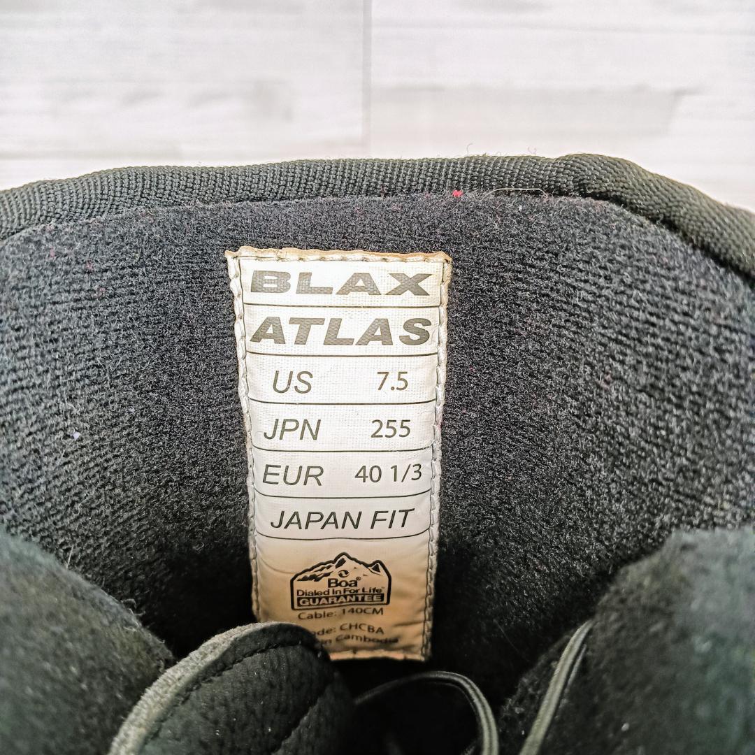 【美品】BLAX ATLAS BOA スノーボードブーツ ブラック 25.5cm