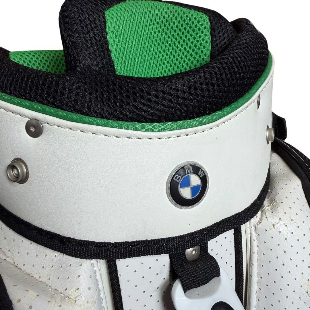 【希少限定モデル】 GOLF キャディバッグ 7口 高級感 白 緑
