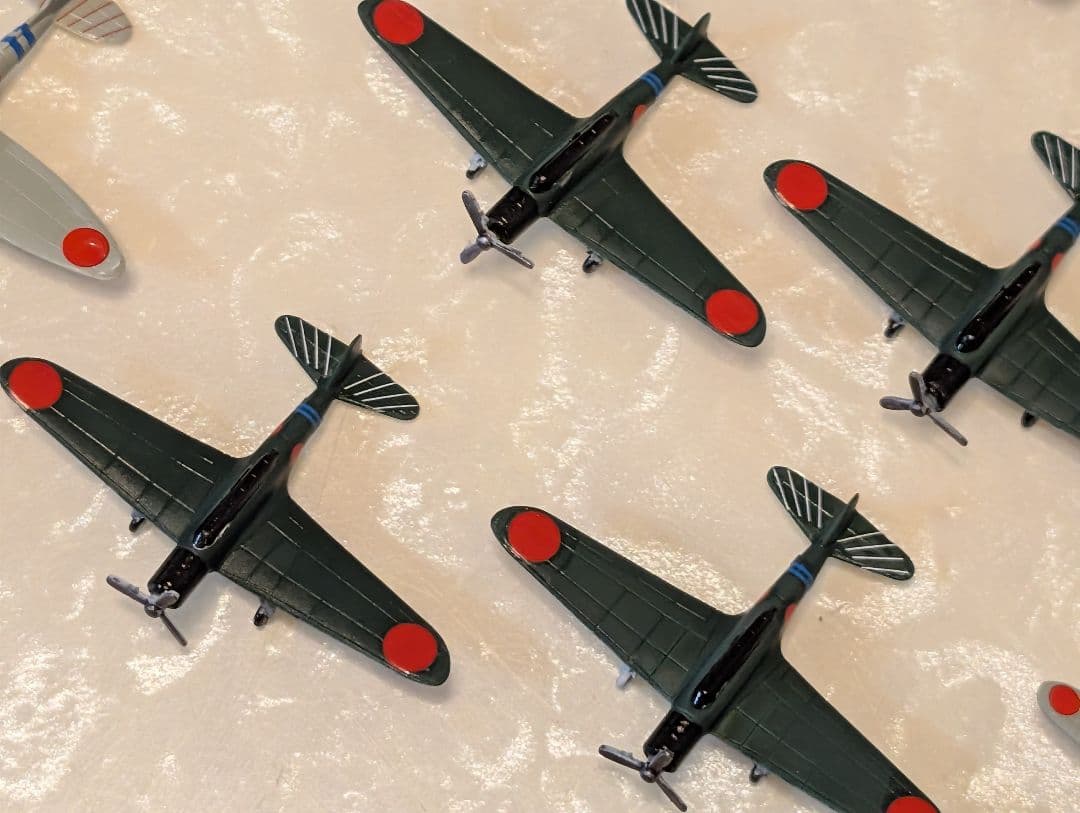 空母、艦載機３６機　零戦　ゼロ戦 1/350スケール　日本海軍